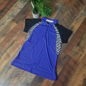 Slazenger Purple/Black/White Women's Golf Top Sz S